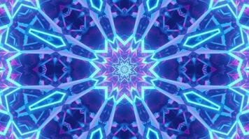 3D Rendering Blue Star Vj Loop video