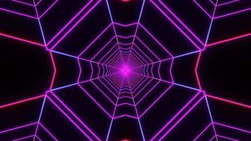 3D web túnel de movimento brilhante