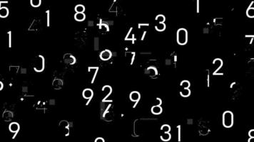 A Screen Of Flickering Numbers video