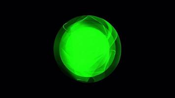 Futuristic Green Gamma Plasma Sphere