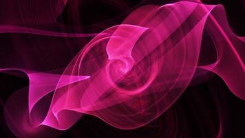 Pink fractal translucent swirl spinning  video