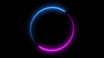 Fondo abstracto círculo transparente espectro azul-púrpura video