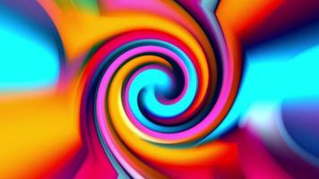 abstrakt levande färgglada psykedelisk disco virvel video