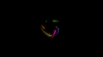 neon de arco-íris trava aleatoriamente sete vezes video