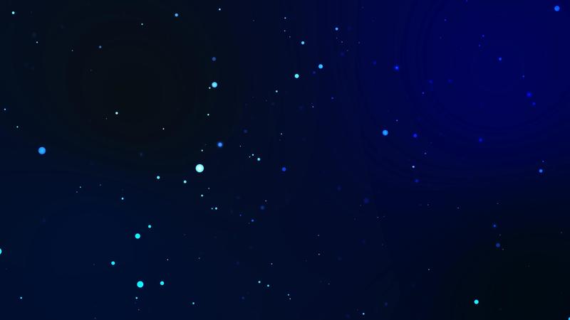 Blur and Bokeh Abstract Motion Glittering Particles and Dark Blue