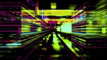 en labyrint av digitala ljusstrimmor video