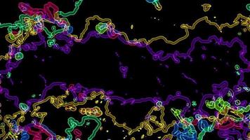 Colorful Cells Structure Background video