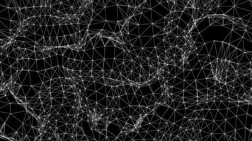 fundo fractal wireframe futurista video