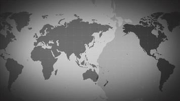 Grey World Map Background video