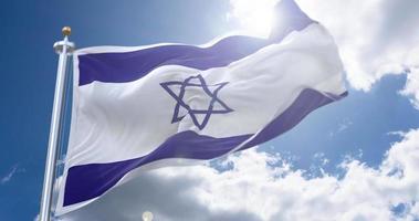 agitant le drapeau d'Israël video