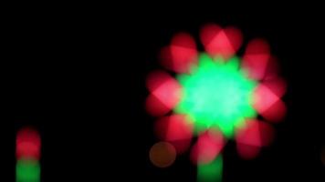 Abstract Green and Red Bokeh video