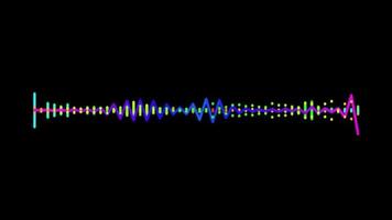 kleurrijk digitaal spectrum sound equalizer-effect video