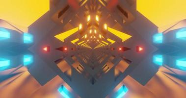 Hi-Tech Style Tunnel Loop Digital Animation video