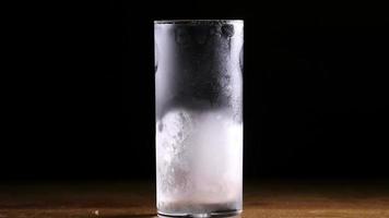 Beer Poured in A Cold Ice Glass video