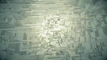 Flying in a Tunnel of White Cubes video