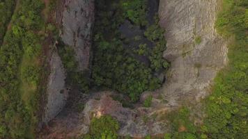 Luftaufnahme des Canyons Mexiko in der Tschechischen Republik in 4 k video