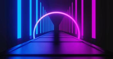 Loop Motion of a Glowing Neon Path video