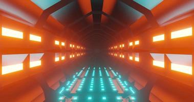 animation en boucle parfaite d'un tunnel de science-fiction video