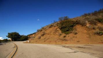 conduite le long de l'autoroute mulholland video