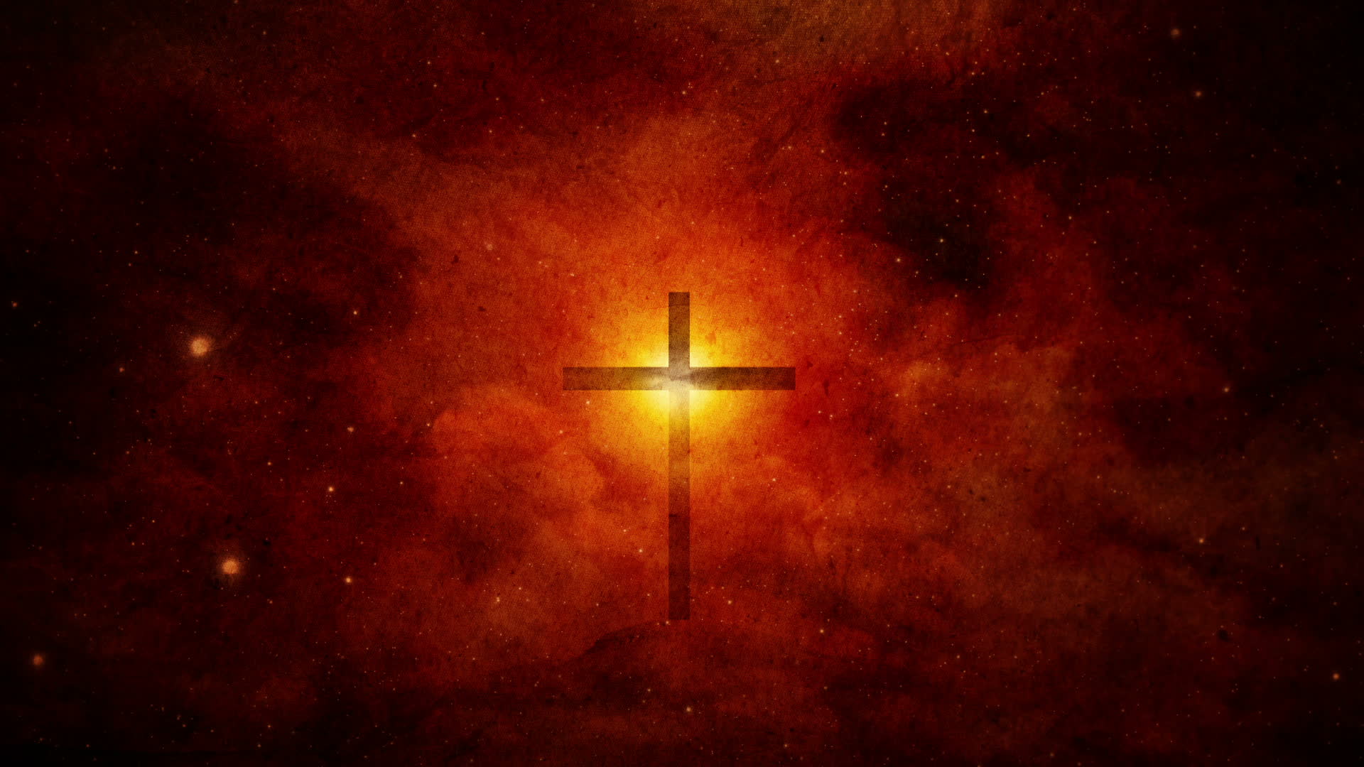 Christian Cross And Glowing Light. 2019293 Stock Video at Vecteezy
