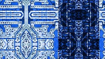 Intersecting Circuit Board Abstraction video