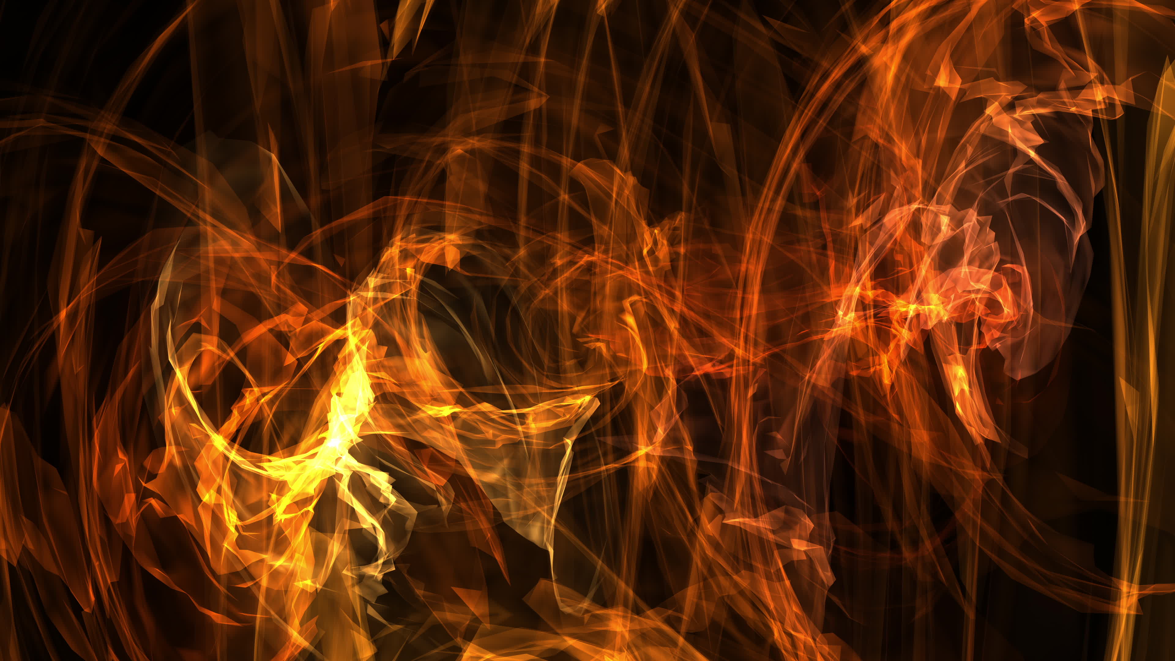 Motion Background Floating Into Golden Fire Power Energy 2019586 Stock ...