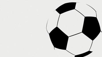 fotboll boll kontur bakgrund video