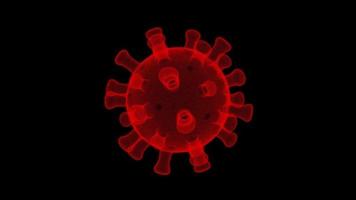 holograma do vírus covid-19 video