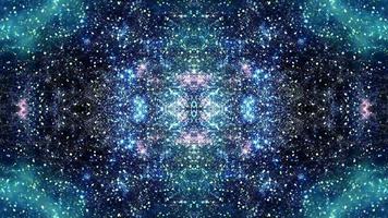 Blue Multidimensional Space Travel Kaleidoscope video