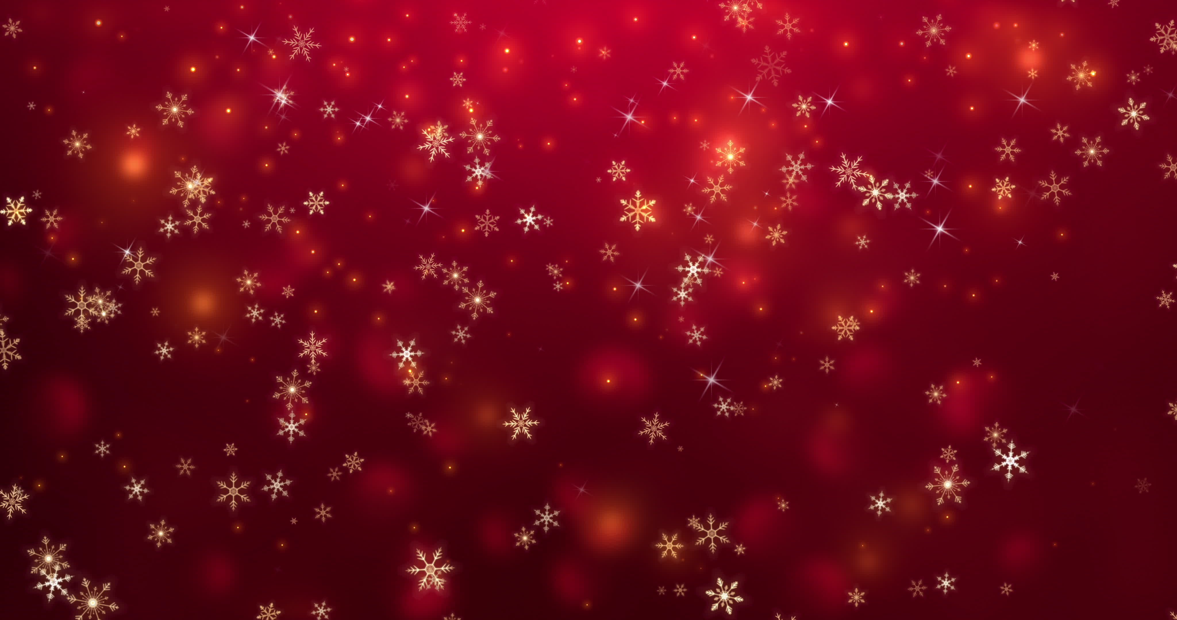 Christmas Background with Snowflake Particles 2019889 Stock Video at ...
