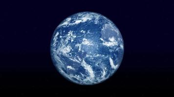 blauwe aarde in 3D-rendering video