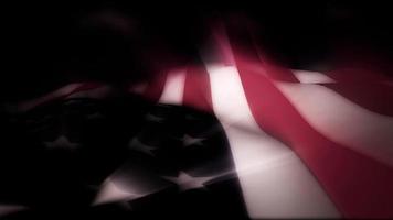 la bandera americana ondea en la brisa video