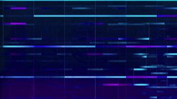 las líneas de neón digital aceleran el fondo de la cuadrícula de tecnología. video