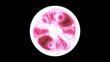 Sci-fi pink fantasy plasma ball loop alpha channel video