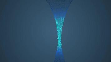 abstrakte blaue Linie Stromwelle fließende Bewegung video