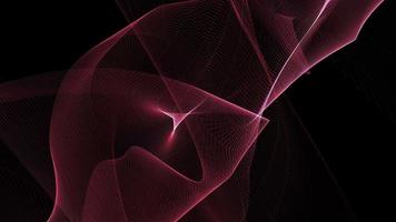 Pink red wire mesh abstract shape organic motion video