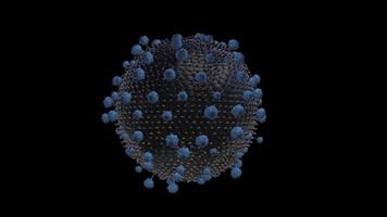 vírus da gripe em movimento video