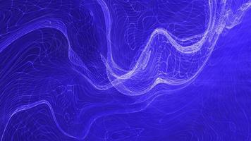 loop abstrato futurista malha de arame branco gradiente azul video