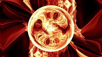 abstrakter brennender magischer Feuerball video