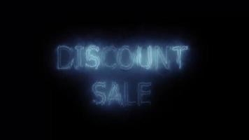 Animation of The Words Discount and Sale video