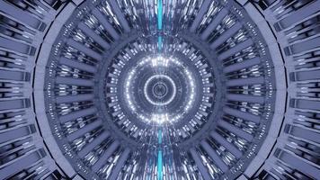 abstrakter runder Neon-Hyperraumtunnel video