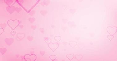 Fondo de San Valentín con patrón abstracto rosa video
