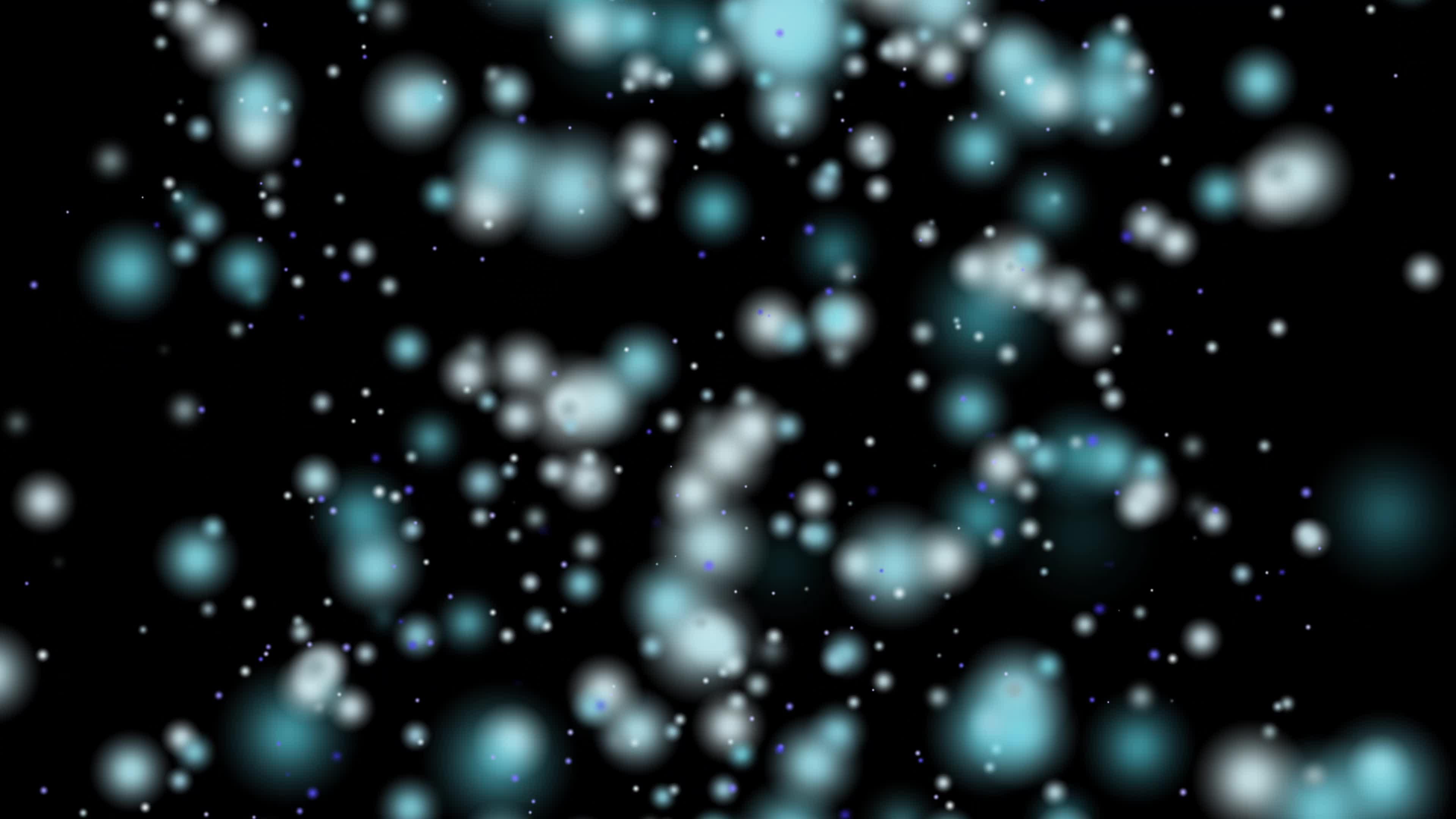 Blue and White Ice Dust Floating in The Dark 2020211 Stock Video at