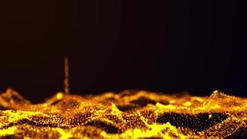onde di particelle d'oro video