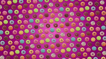 Rotating Donuts Background video