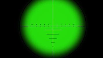 Sniper Viewfinder on Green Screen video