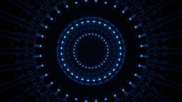 Blue Neon Lights and Cool Reflections Visual Loop video