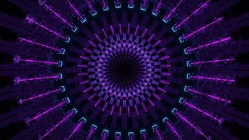 Round Blinking Neon Flares VJ Loop  video