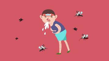 Mücke der Träger von Dengue-Fieber und Zika-Virus. video