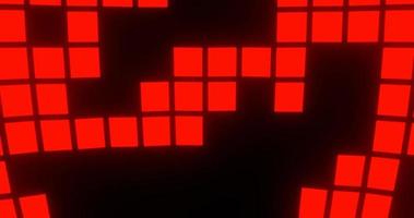 Red Glowing Square Tile Pattern video